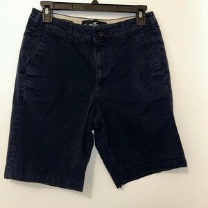 Hollister Epic Flex Navy Men's 29 Flat Front Shorts Summer Outdoors Preppy Golf